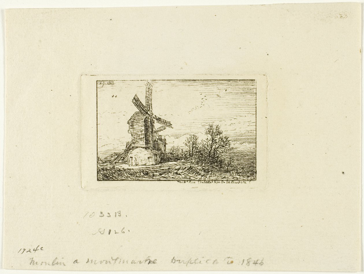 Vindmølle av Charles Emile Jacque