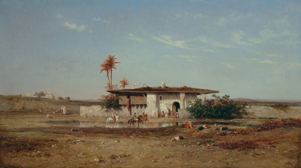 Nordafrikansk landskap, 1857 av Charles Émile de Tournemine