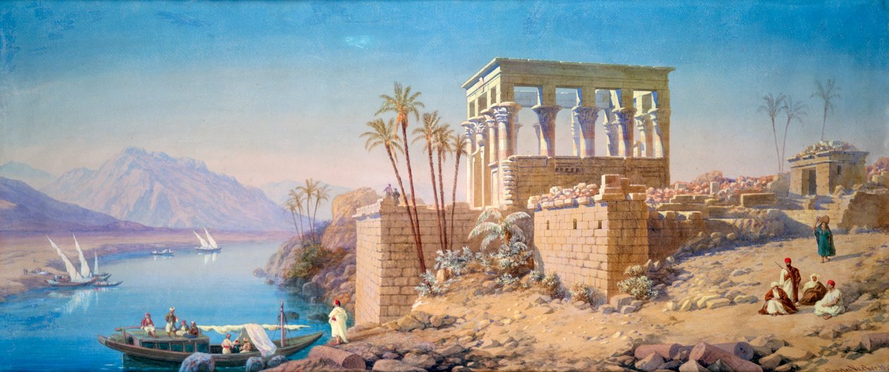 Philae, Egypt, 1863 av Charles Émile de Tournemine