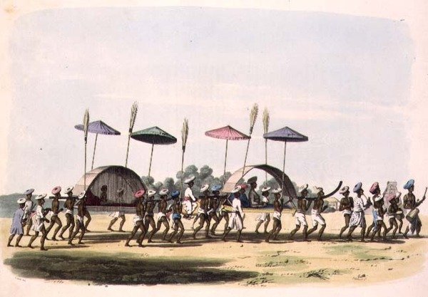Ekteskapsprosesjon gjennom byen Nagapattinam, plate 32 fra 
