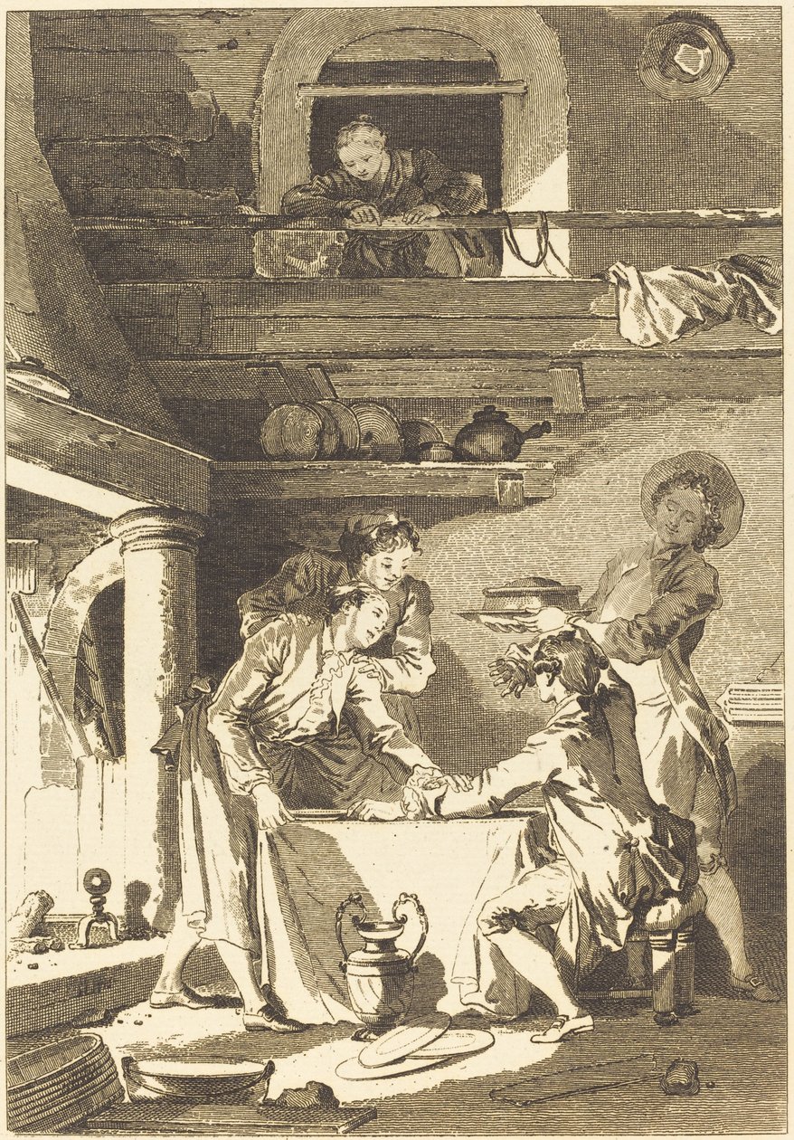 Ålepostei av Charles Emmanuel Patas after Jean Honoré Fragonard