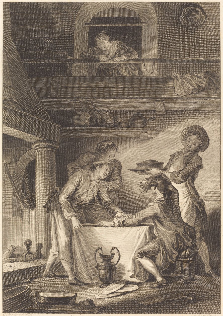 Ålepostei av Charles Emmanuel Patas after Jean Honoré Fragonard