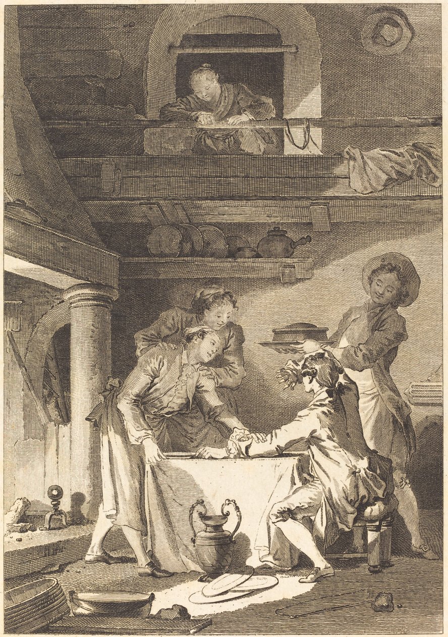 Ålepostei av Charles Emmanuel Patas after Jean Honoré Fragonard