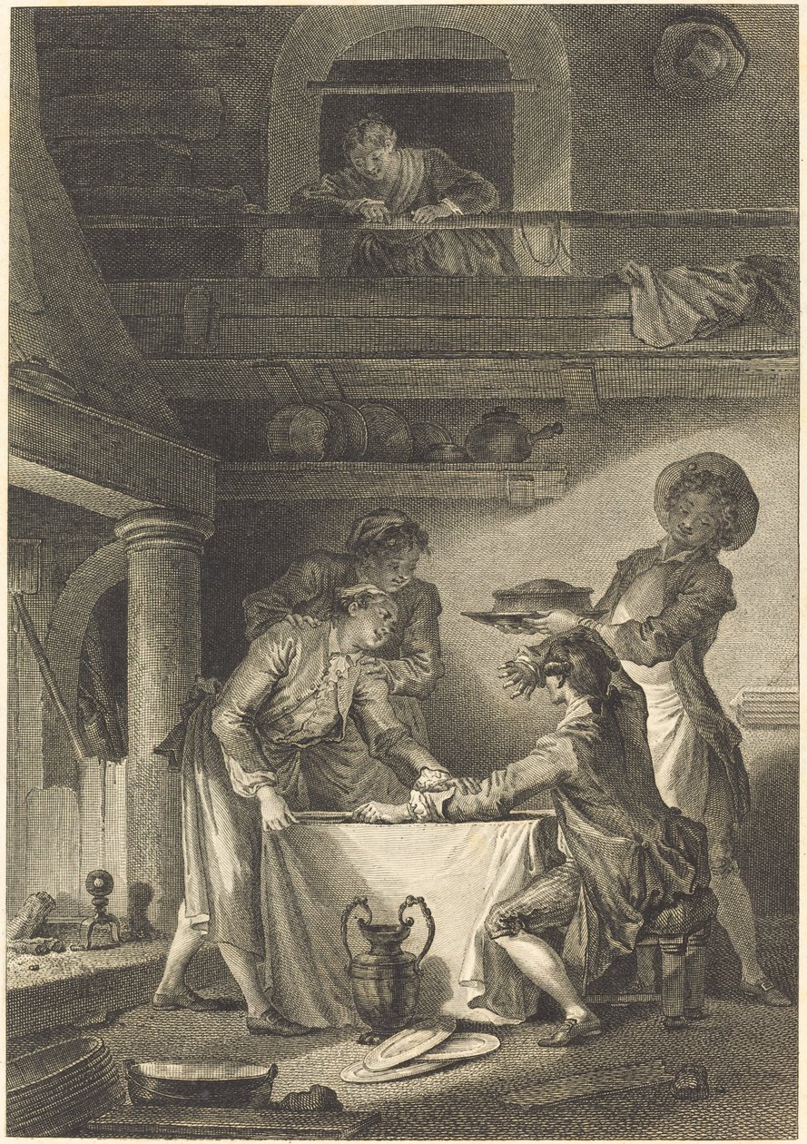 Ålepostei av Charles Emmanuel Patas after Jean Honoré Fragonard