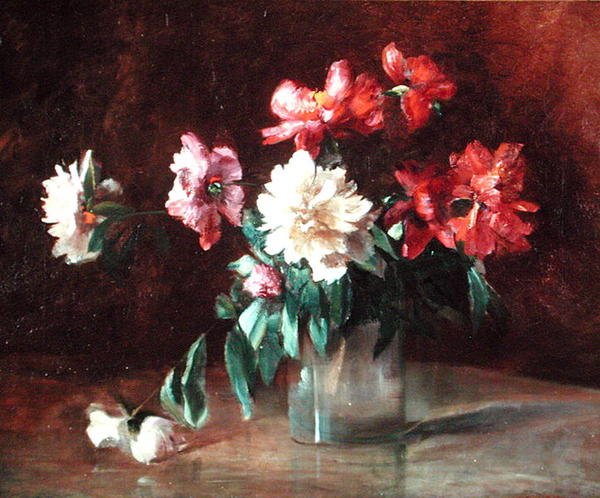 Peoner i en vase av Charles Ethan Porter