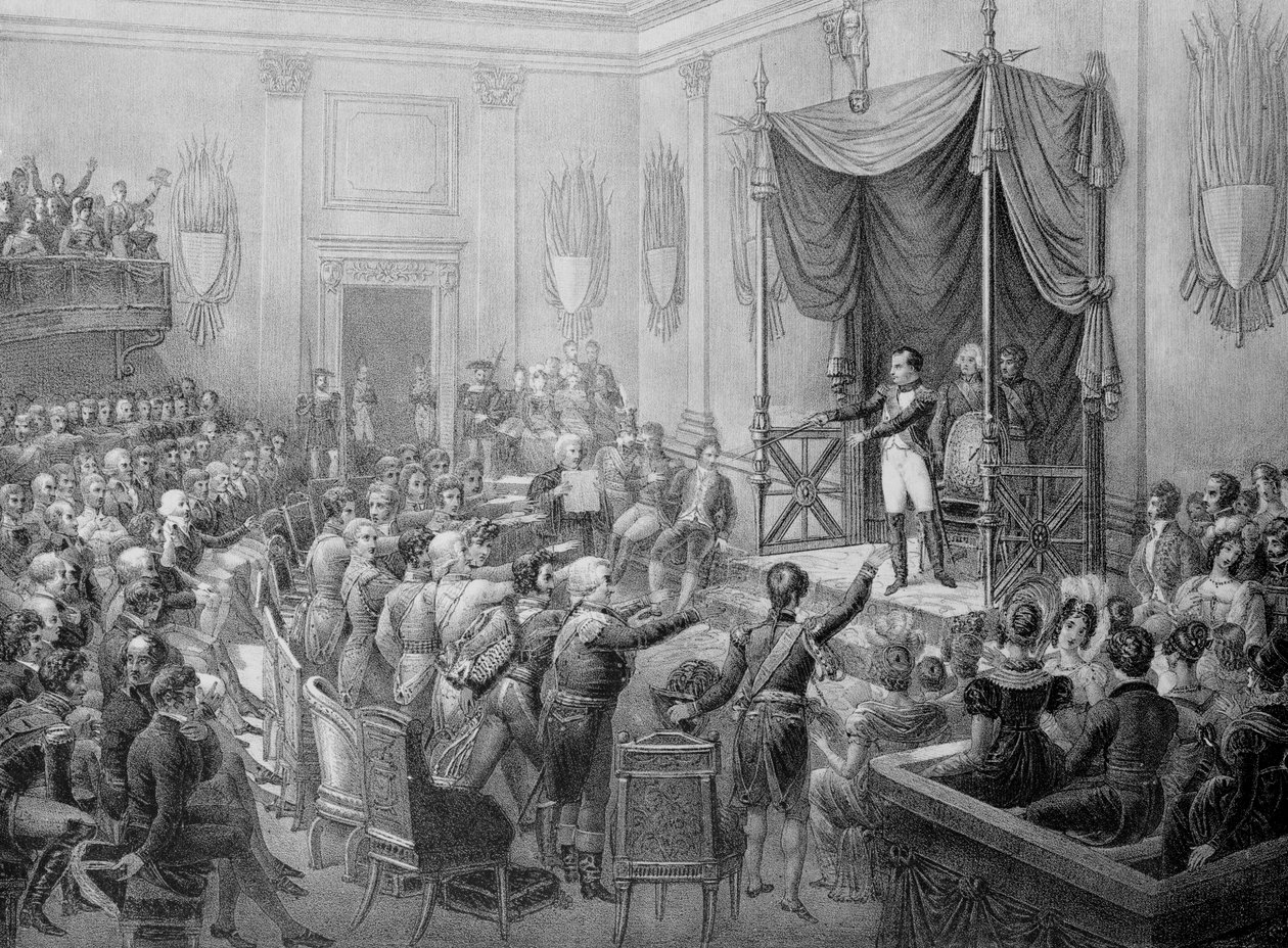 Dannelse av Rhinens konføderasjon, 1806 av Charles Etienne Pierre Motte