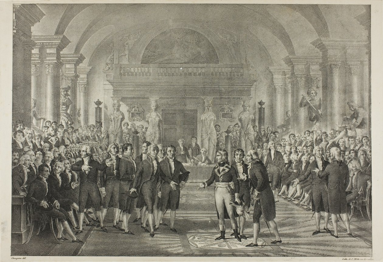 Napoleon i Deputertkammeret, fra Napoleons politiske og militære liv av Charles Etienne Pierre Motte