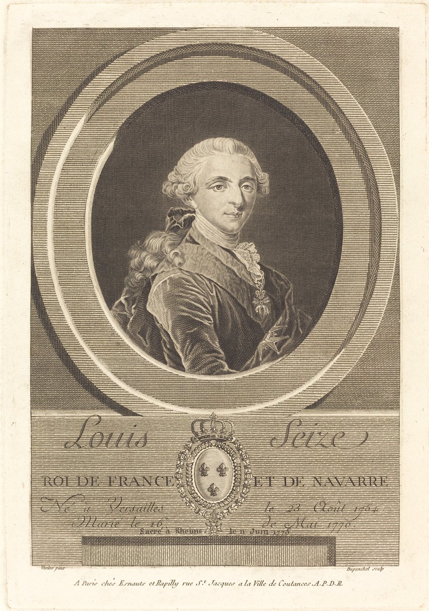 Louis XVI, konge av Frankrike av Charles Eugene Duponchel
