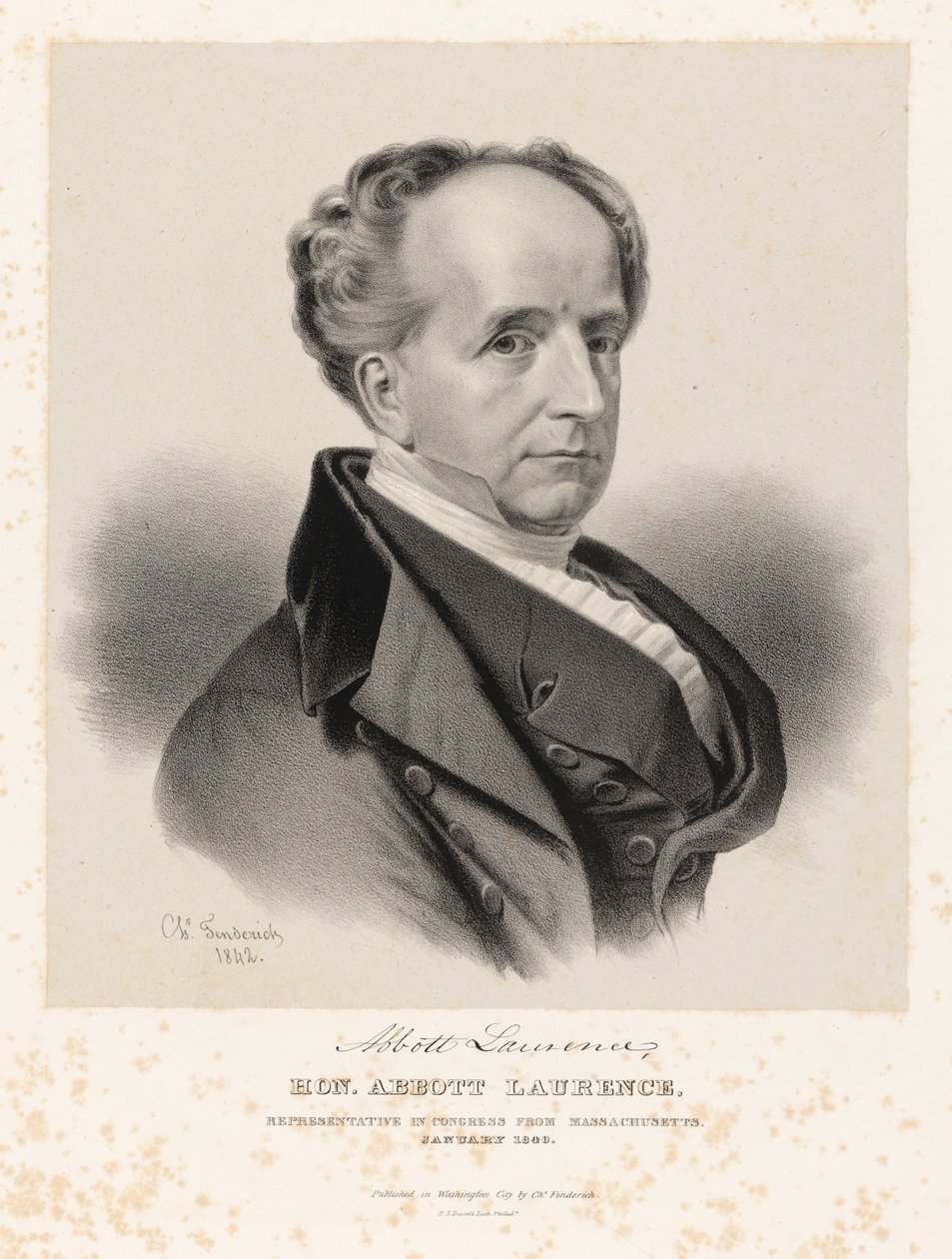 Abbott Lawrence av Charles Fenderich
