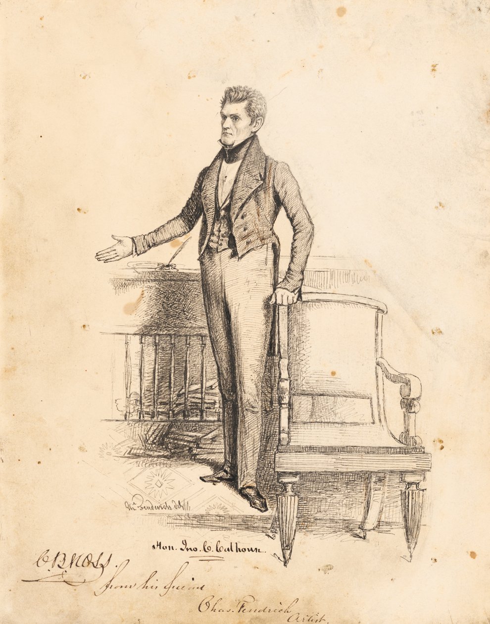 John C. Calhoun av Charles Fenderich
