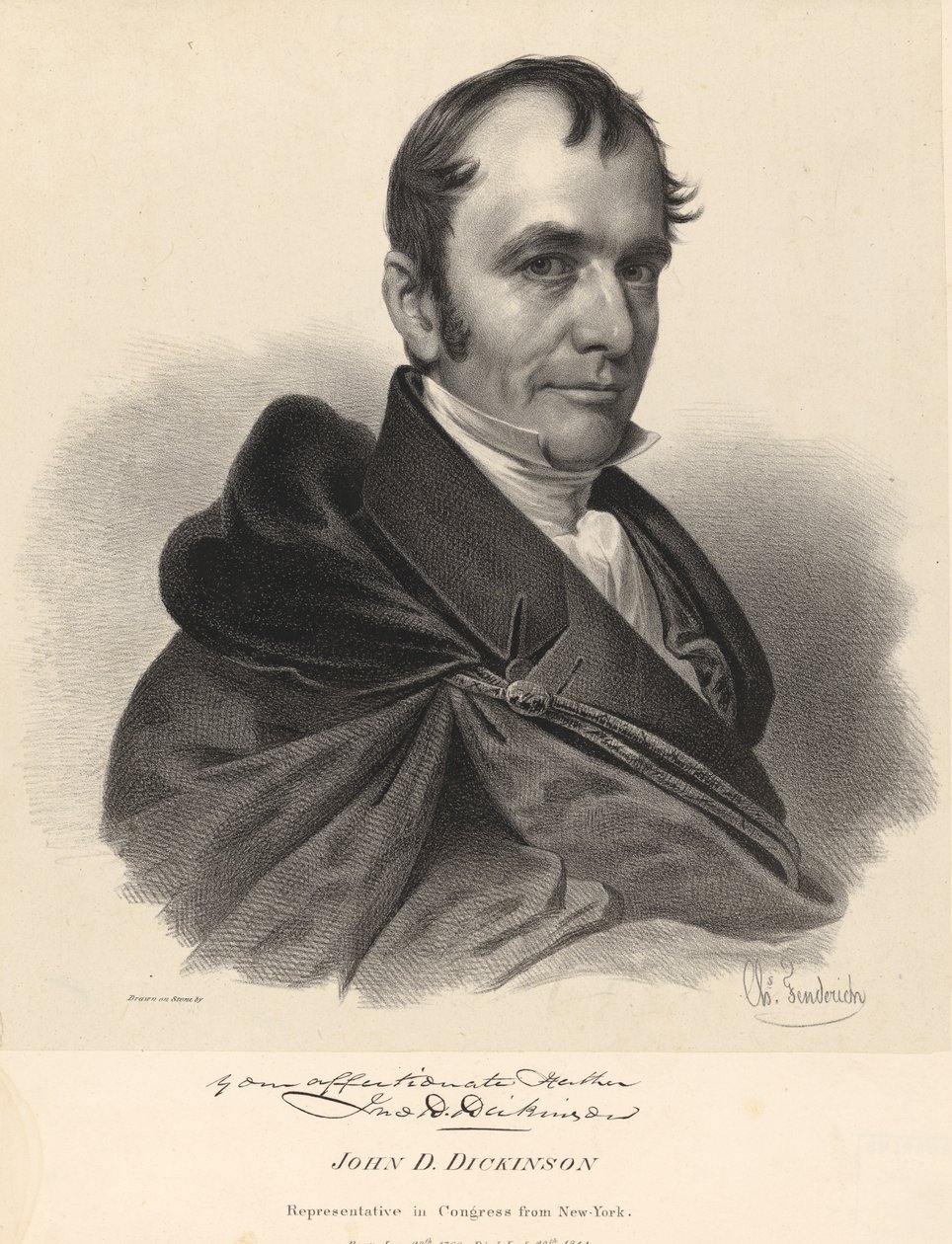 John Dean Dickinson av Charles Fenderich