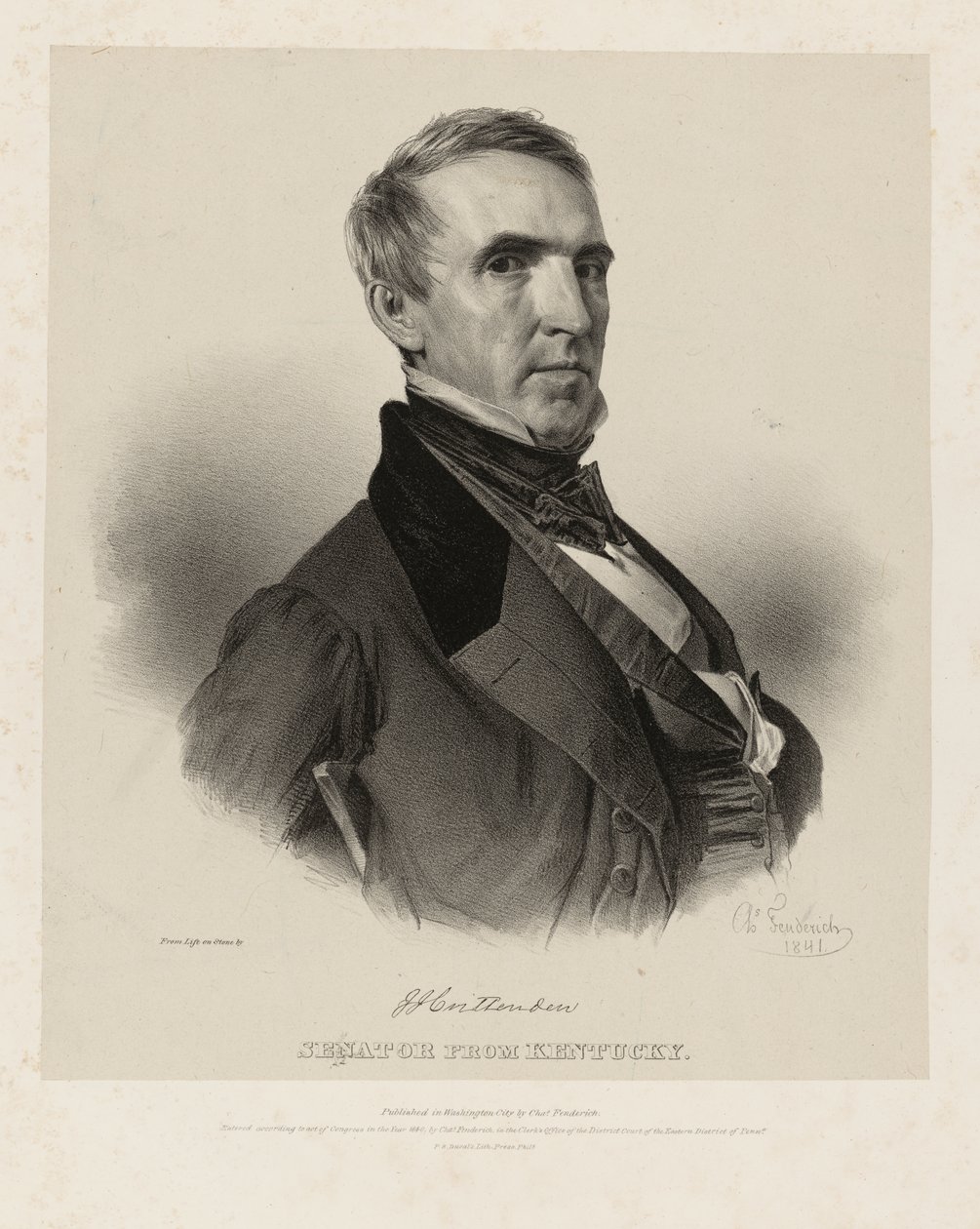 John Jordan Crittenden av Charles Fenderich