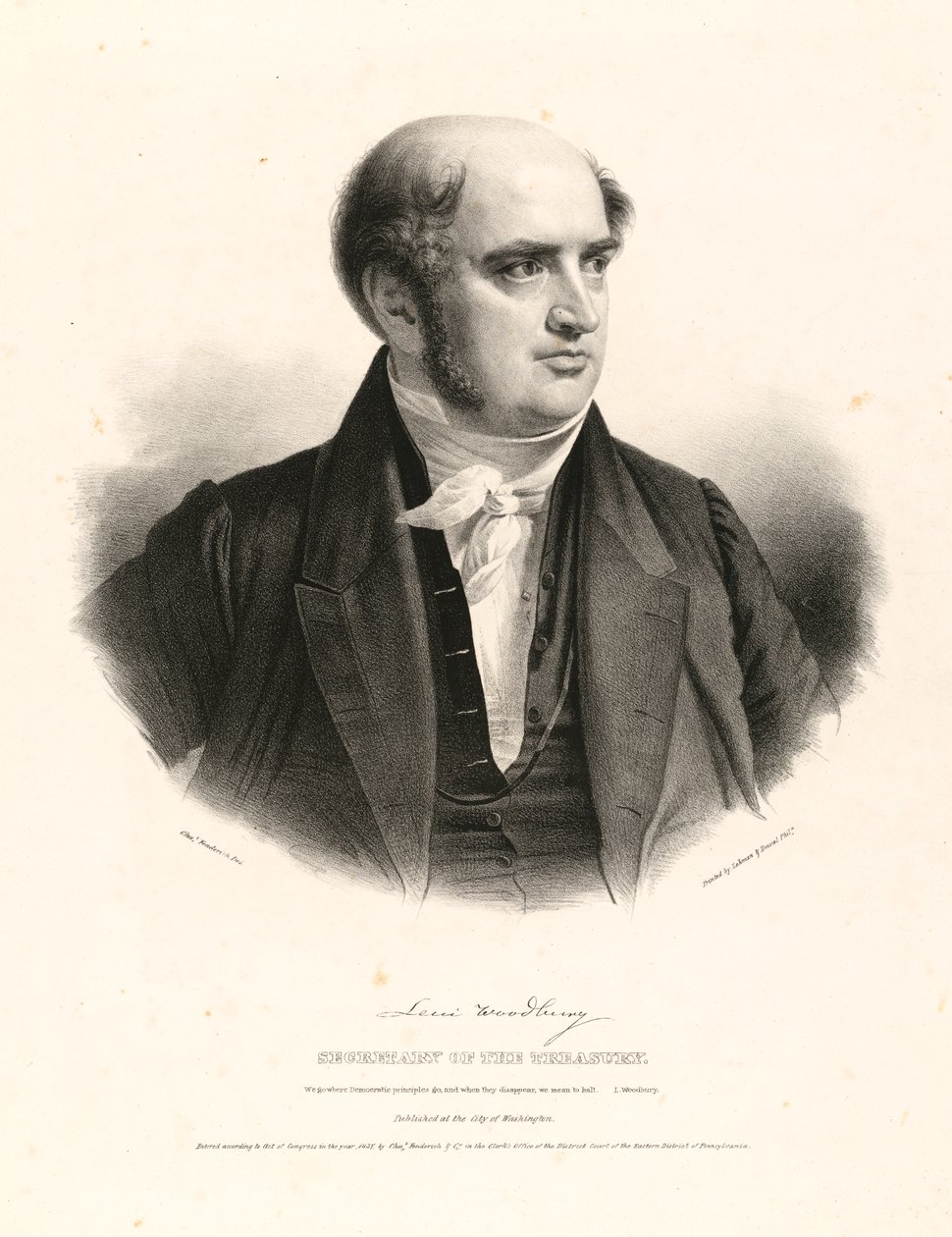 Levi Woodbury av Charles Fenderich
