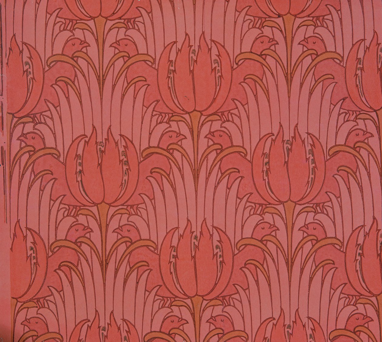 Tapet designet av Voysey, viktoriansk av Charles Francis Annesley Voysey
