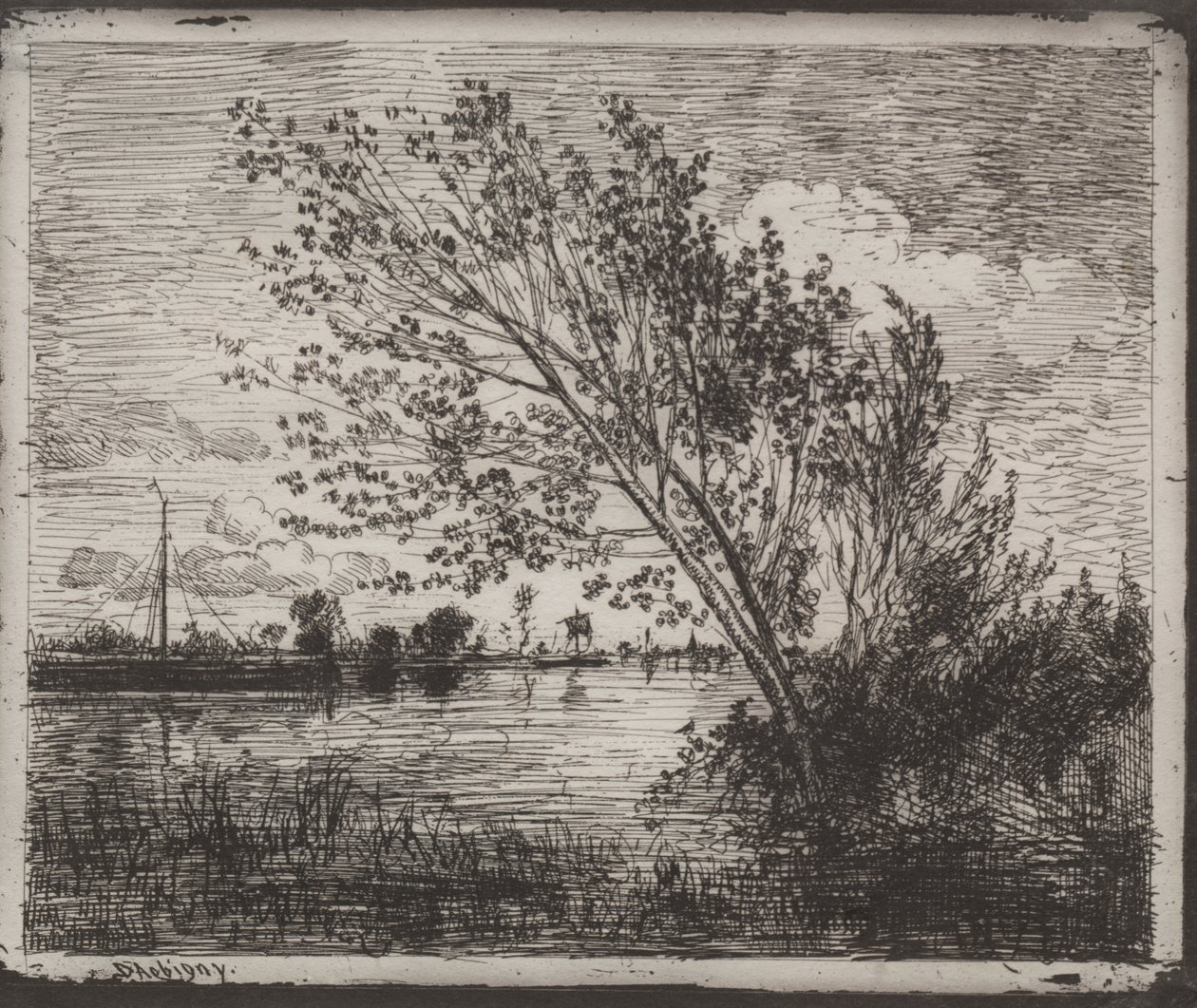 En klynge av alder av Charles Francois Daubigny