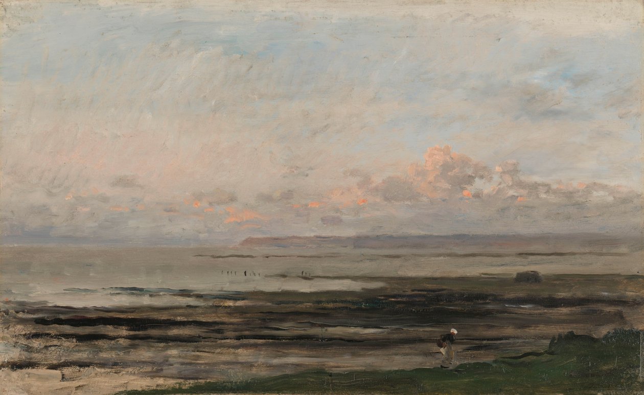 Stranden ved Ebb Tide En strand ved Ebb Tide av Charles Francois Daubigny