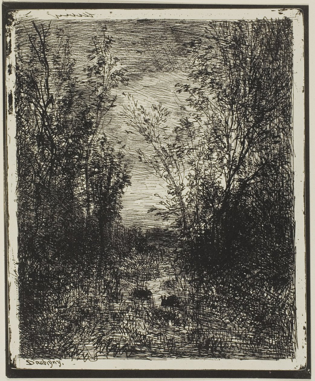 Bekk i lysningen av Charles Francois Daubigny