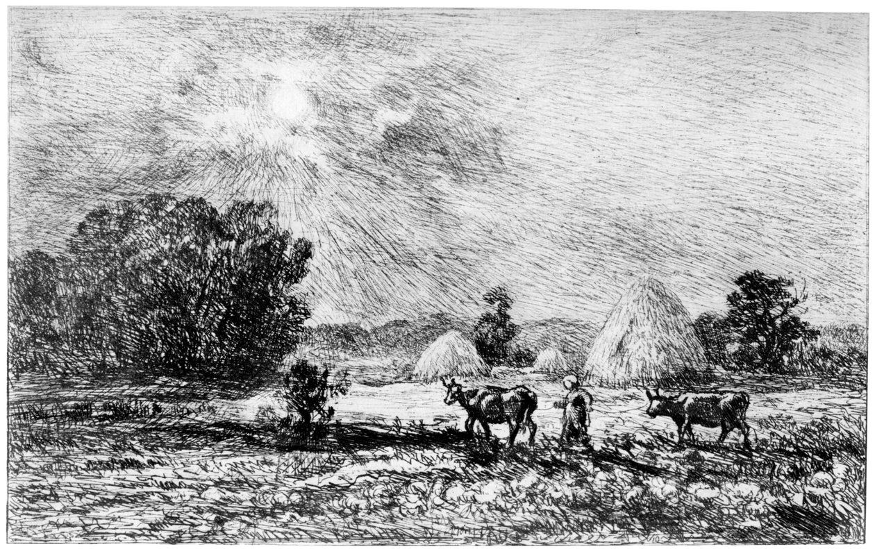 Måneskinn i Valmondois, 1840-1875 1924 av Charles Francois Daubigny