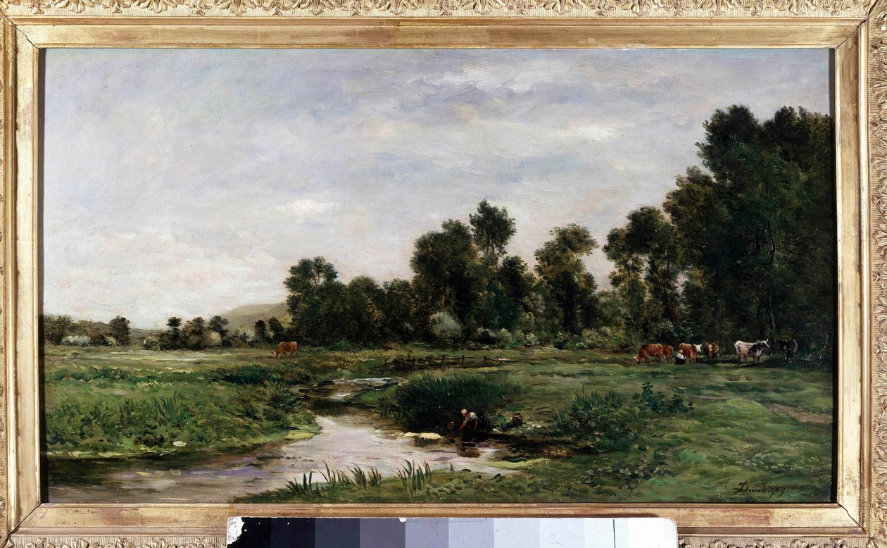 Arques Valley-maleriet av Charles Francois Daubigny av Charles Francois Daubigny