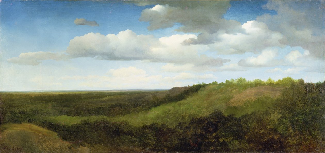 Landskap i den romerske Campagna, 1836 av Charles Francois Daubigny