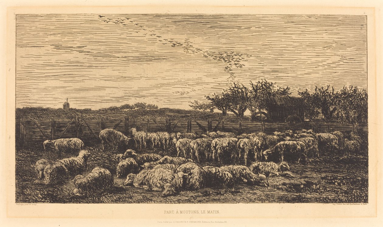 Stor sauefjøs av Charles Francois Daubigny