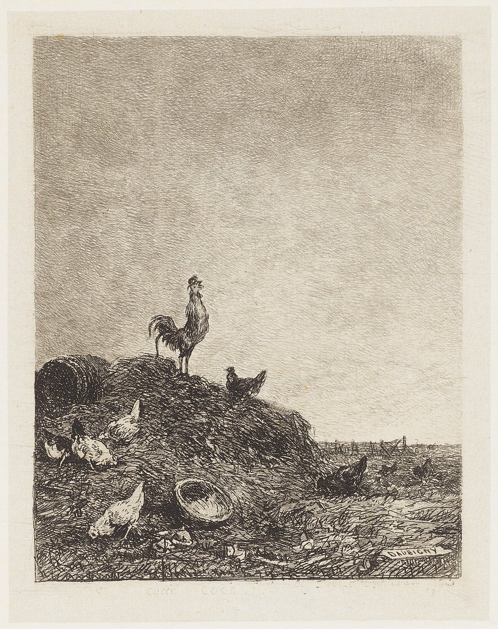 Sangen om hanen av Charles Francois Daubigny