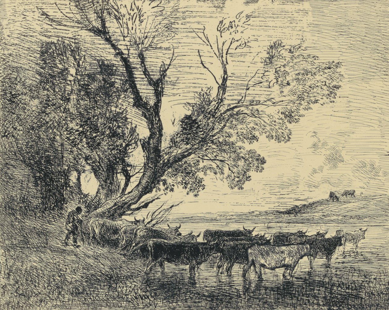 Forden av Charles Francois Daubigny