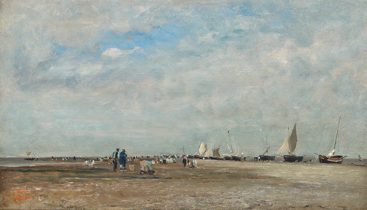 Skalldyrsankerne, Trouville av Charles Francois Daubigny
