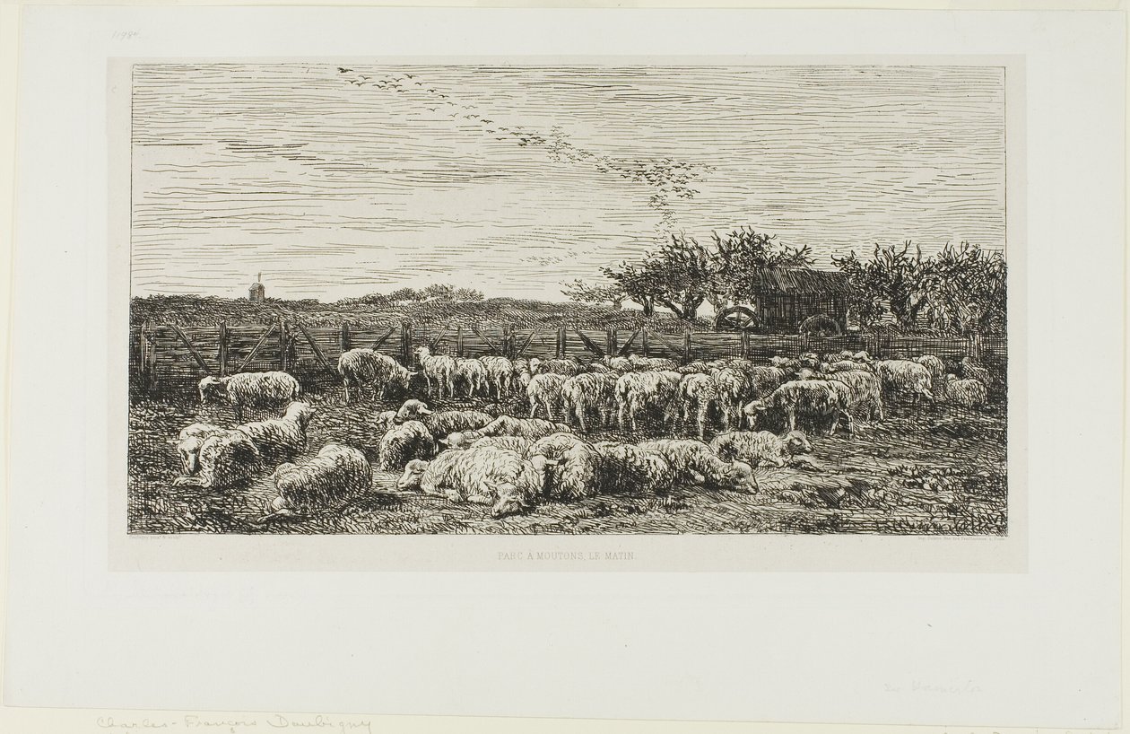 Eng med sauer av Charles Francois Daubigny