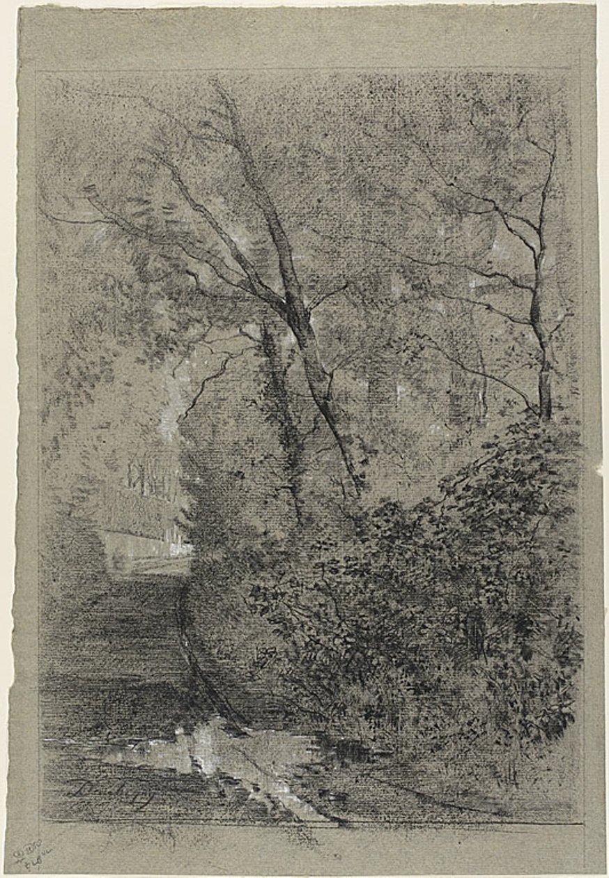 Stien i skogen av Charles Francois Daubigny