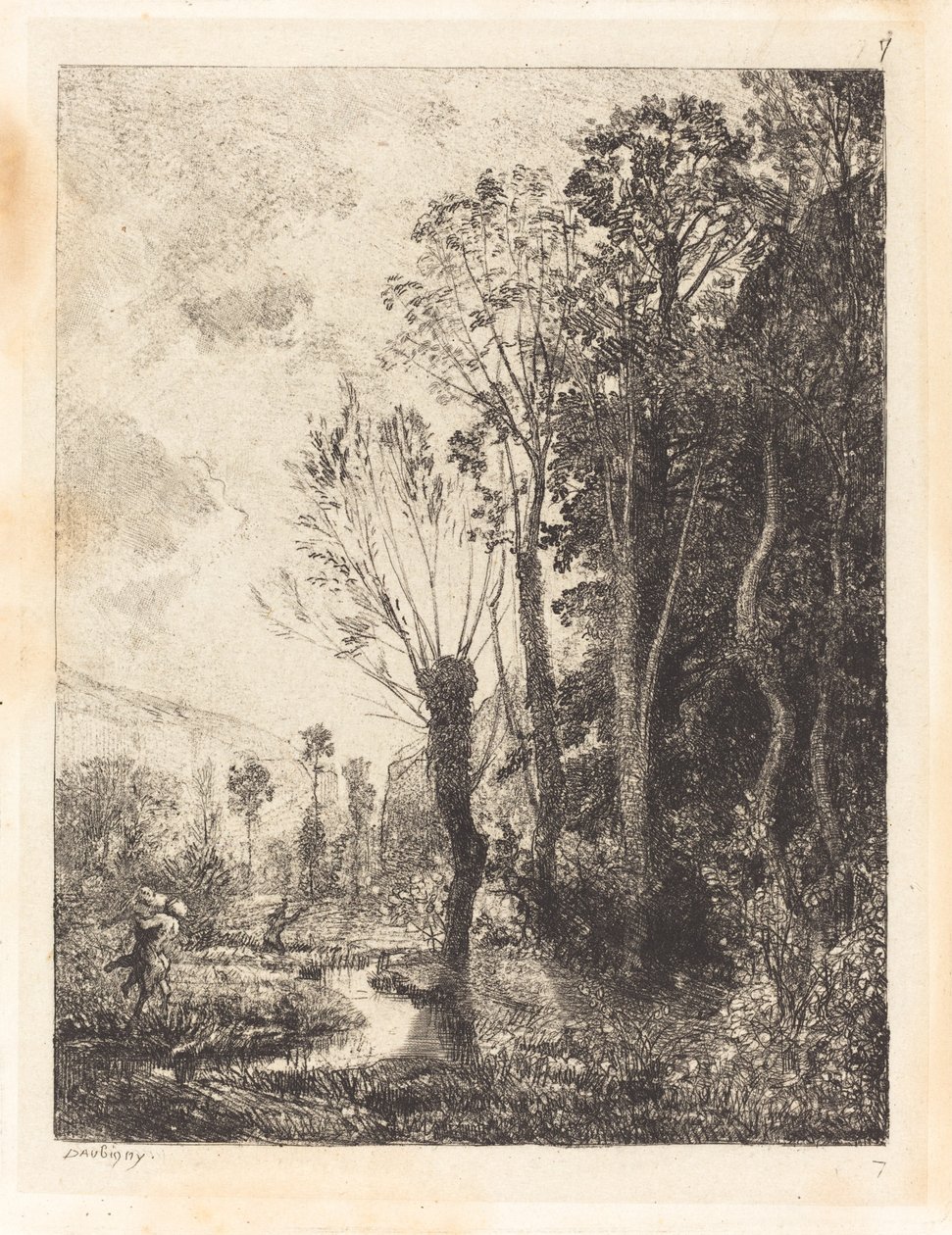 Satyr (Satyren) av Charles Francois Daubigny