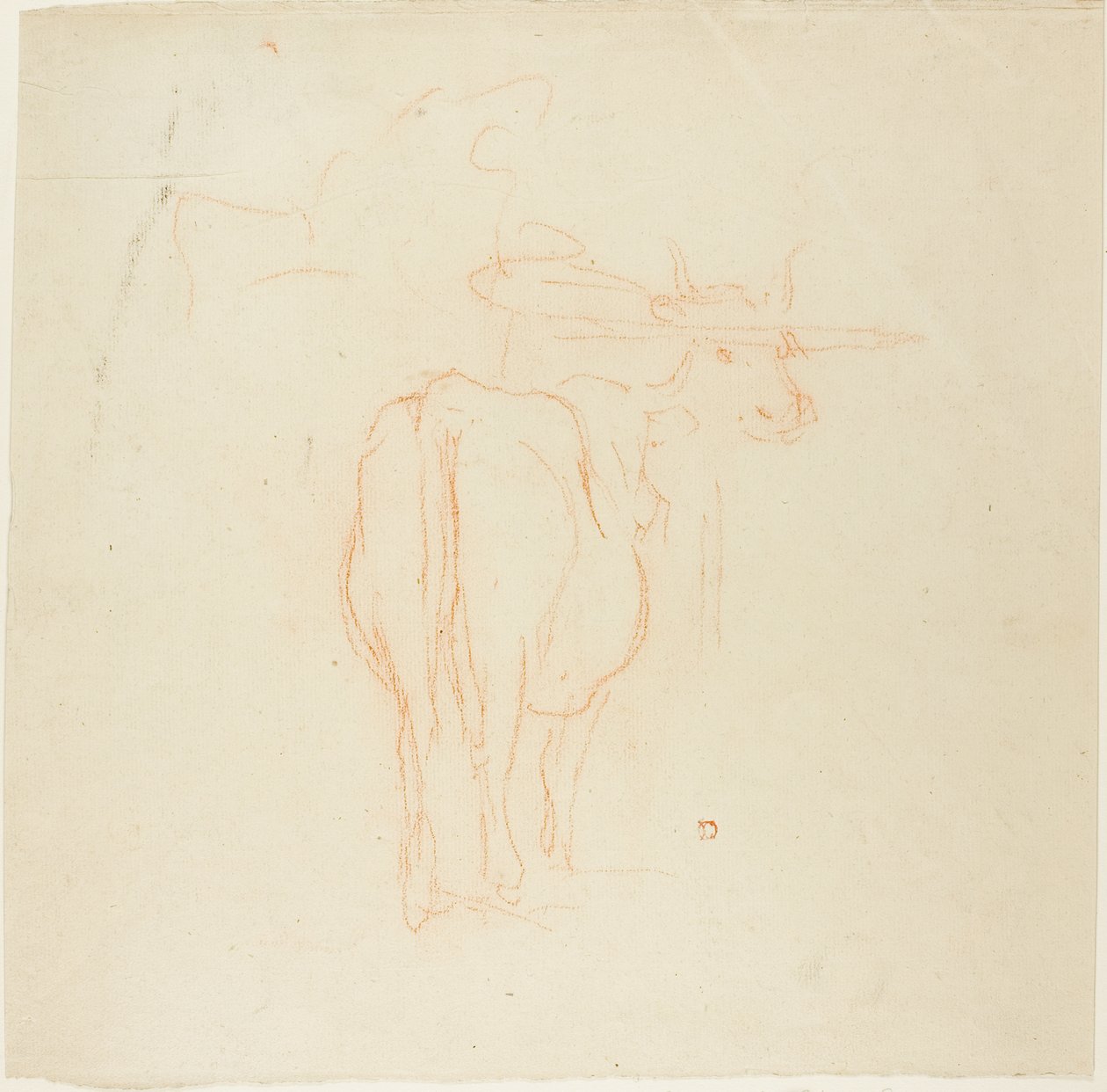 Stående storfe av Charles Francois Daubigny