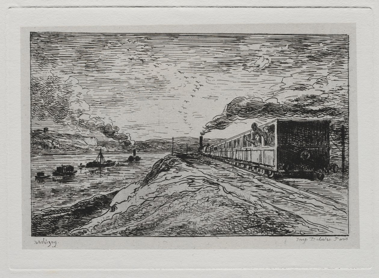 Båtturen: Avgangen (Returen) av Charles Francois Daubigny