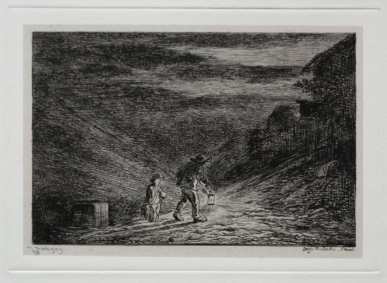 The Boat Trip: The Search for an Inn av Charles Francois Daubigny