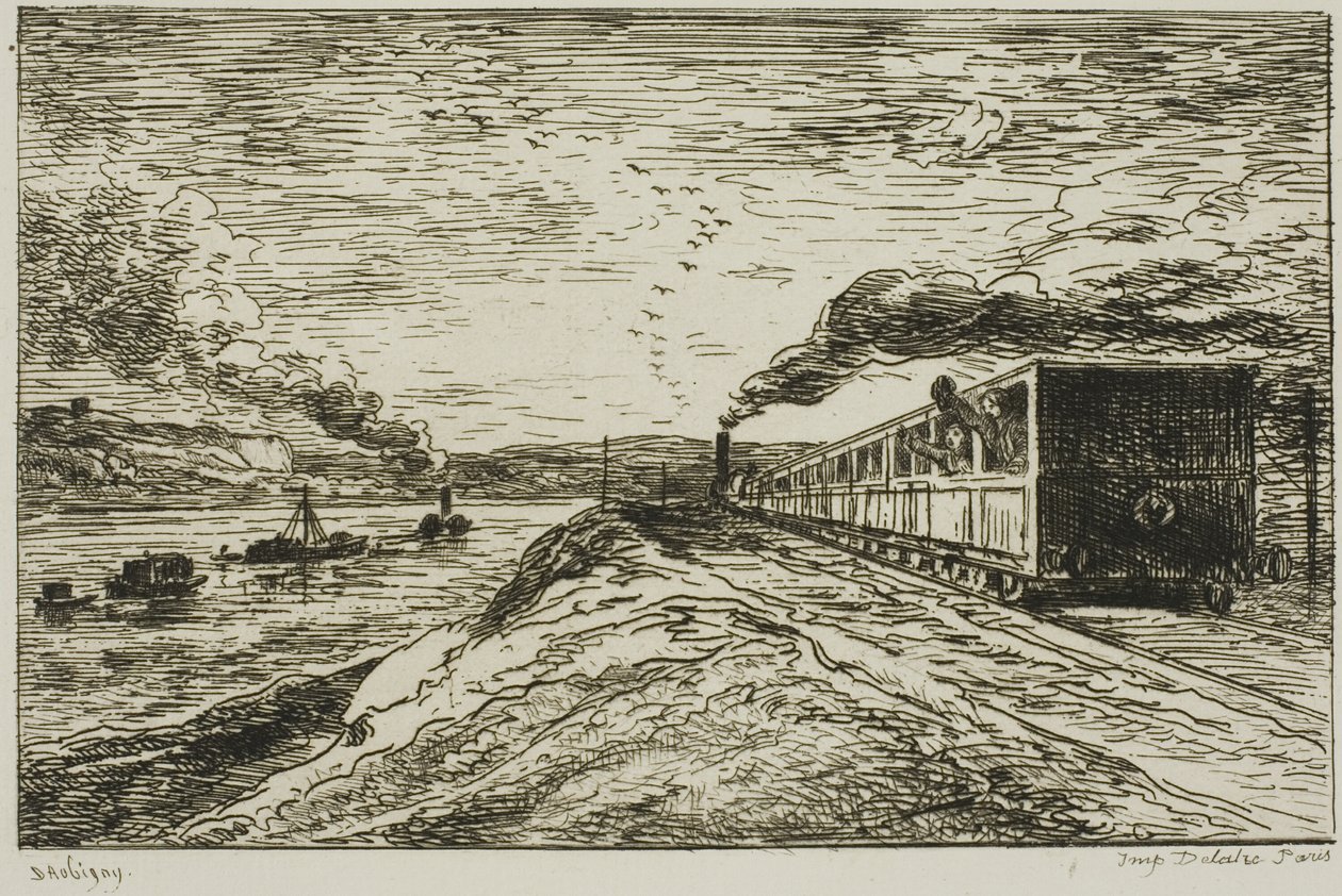 The Departure (Returen) av Charles Francois Daubigny