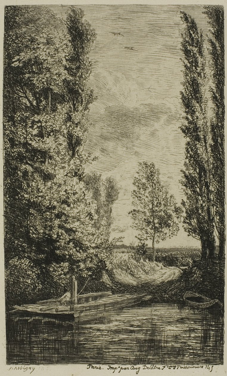 Fergebåten av Charles Francois Daubigny