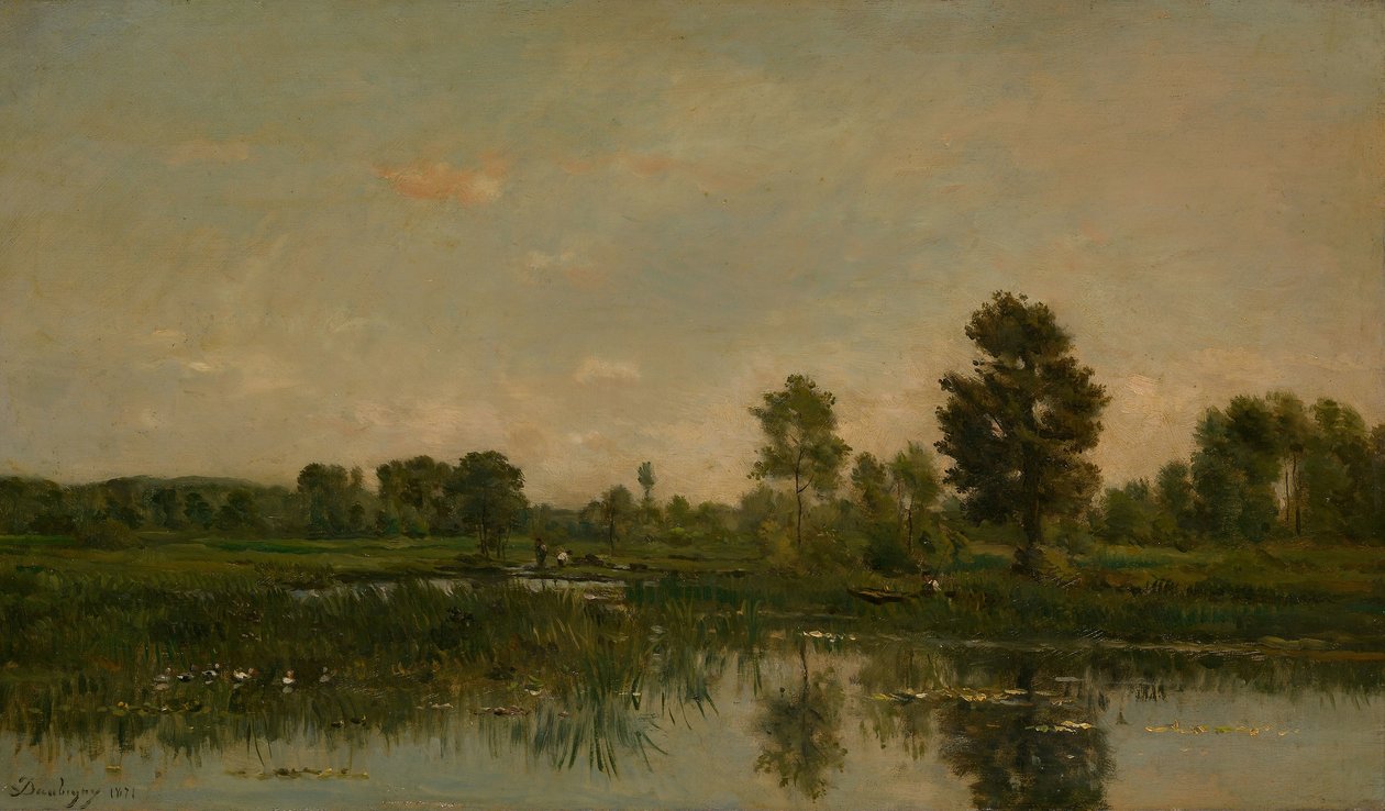 The Marsh, 1871 av Charles Francois Daubigny