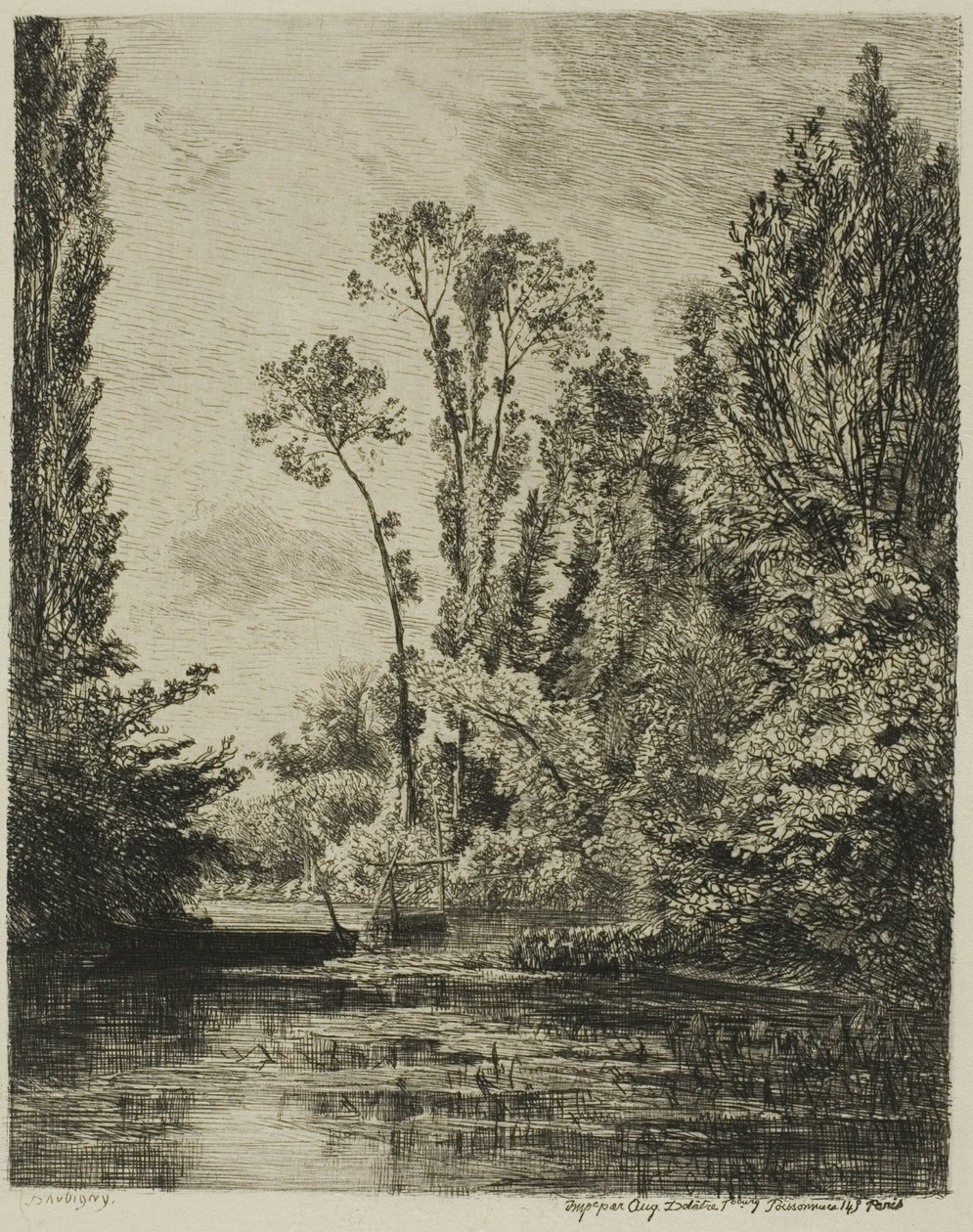 Jomfruøyene ved Bezons (Fiskehullet) av Charles Francois Daubigny
