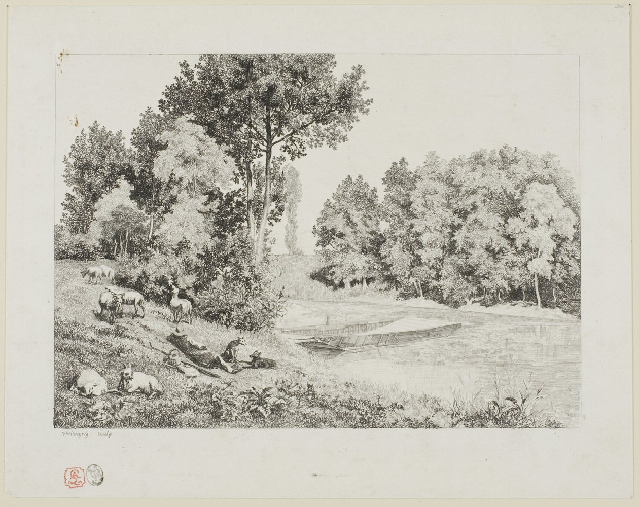 Utsikt tatt ved Bas-Meudon av Charles Francois Daubigny