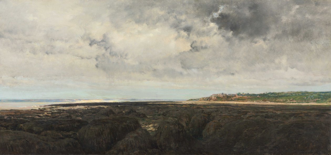 Villerville Sett fra Le Ratier av Charles Francois Daubigny