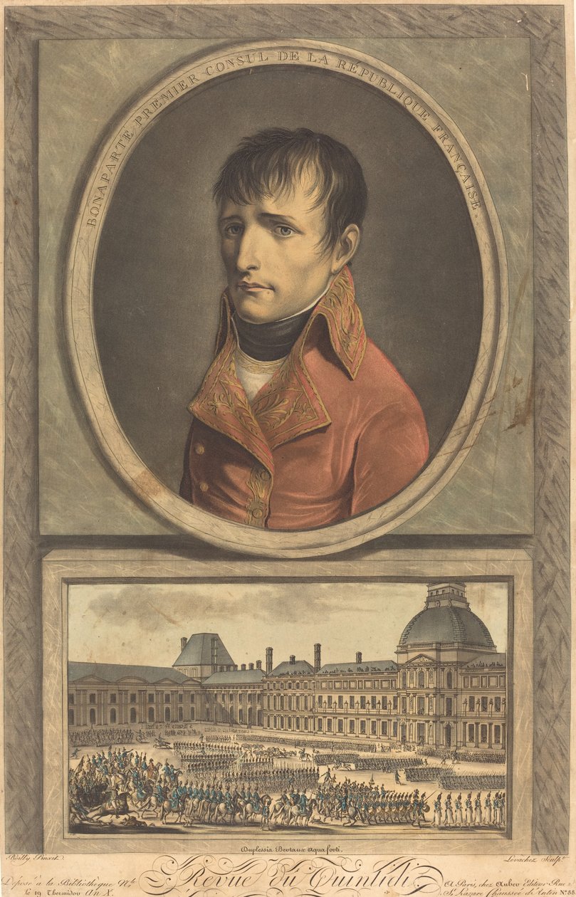 Bonaparte første konsul i den franske republikken av Charles Francois Gabriel Levachez