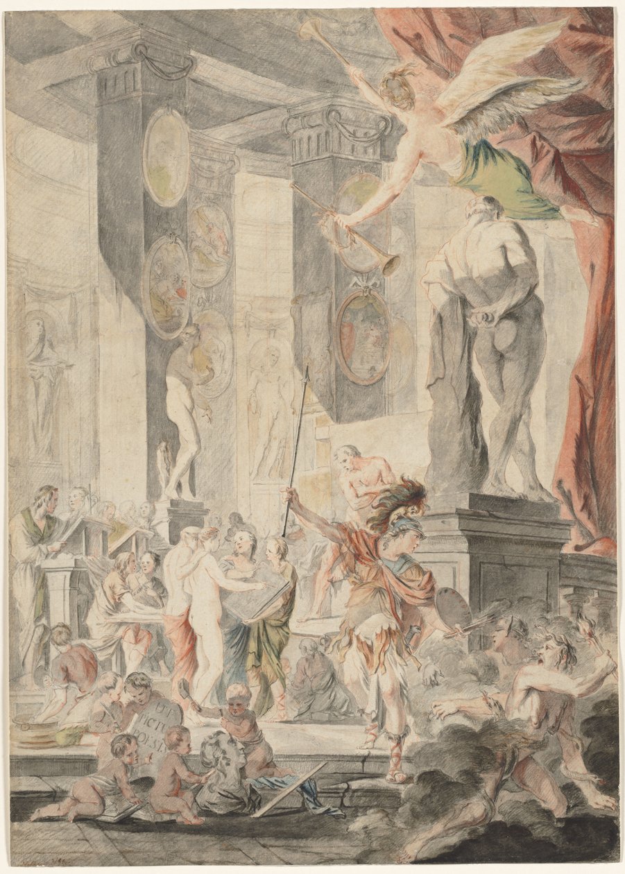 Maleri som poesi, 1745-1746. av Charles Francois Hutin