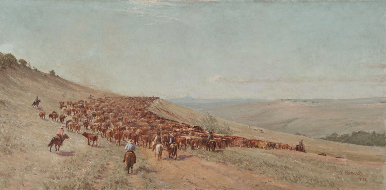 Driving the Herd, 1904 av Charles Franklin Reaugh
