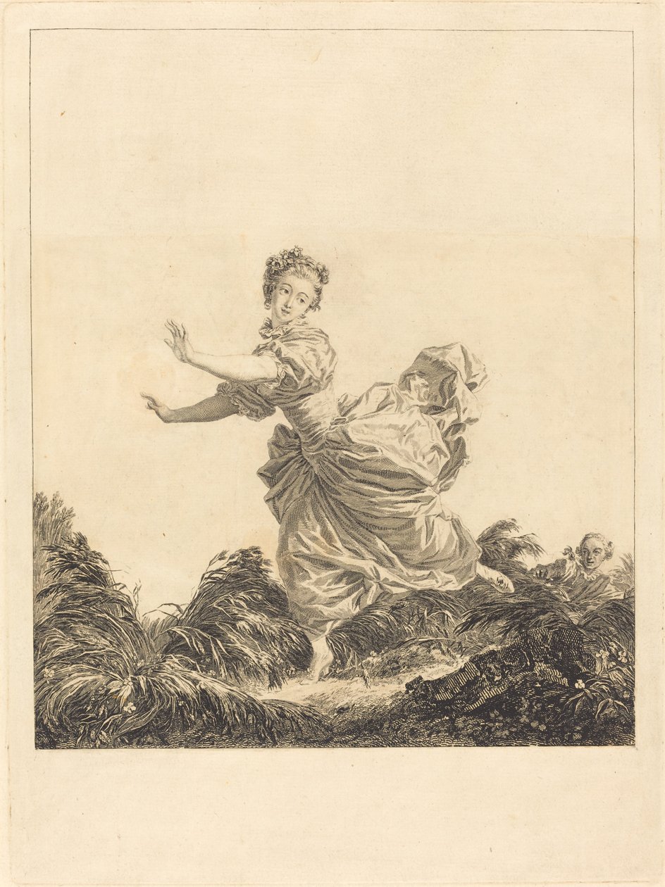 Lekker med vilje av Charles François Adrien Macret after Jean Honoré Fragonard