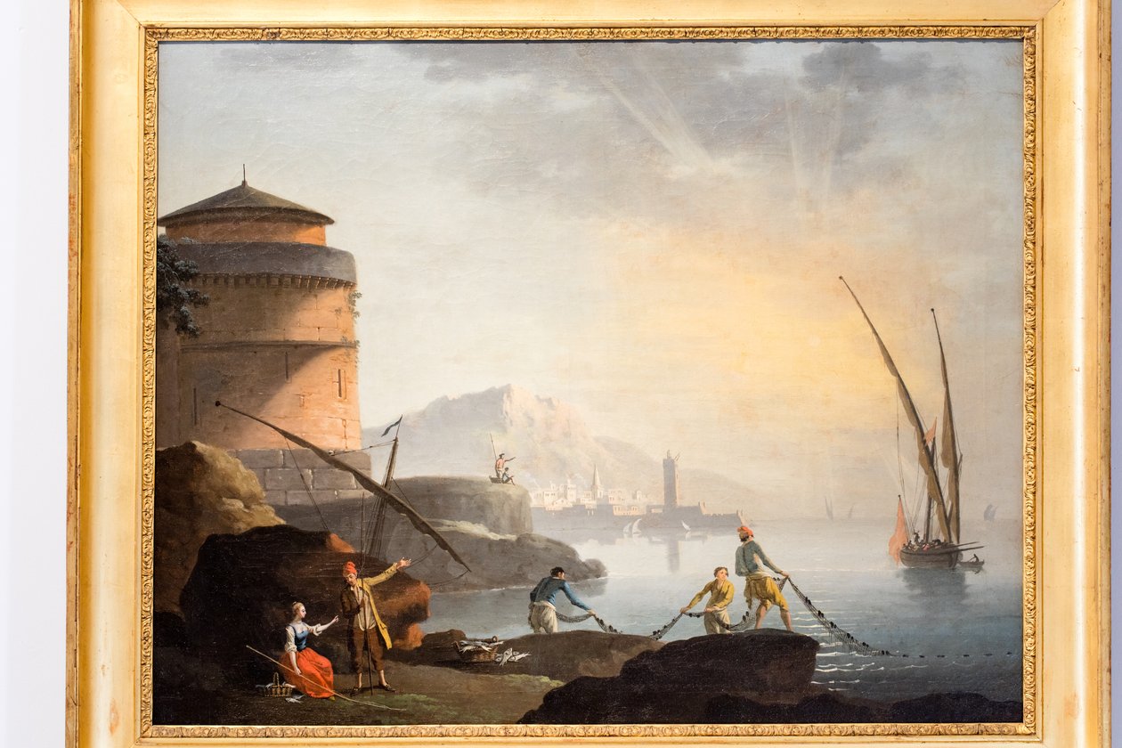 Sjølandskap av Charles François Grenier de Lacroix