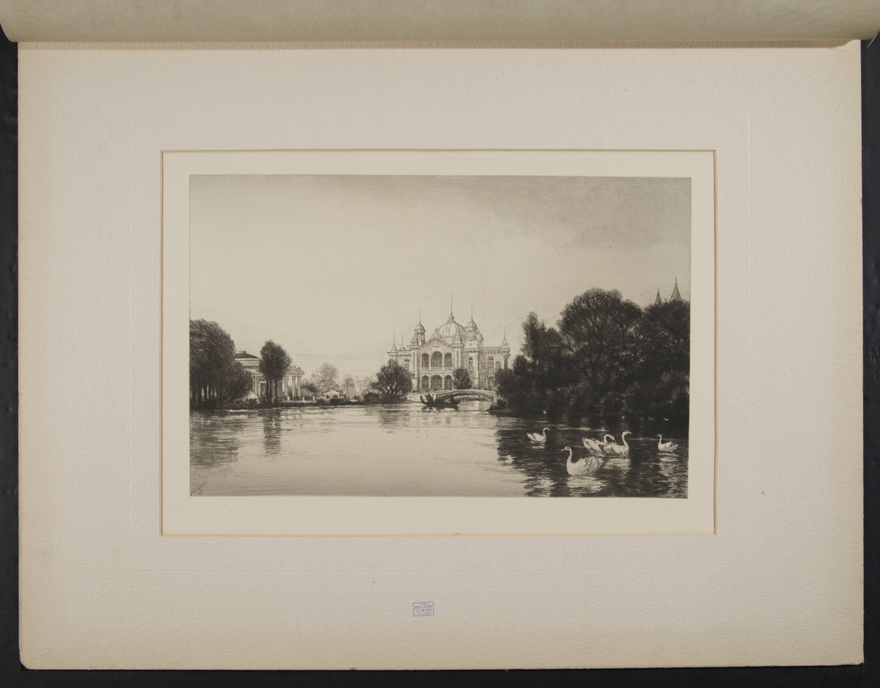 Et rolig hjørne på West Lagoon av Charles Frederick William Mielatz