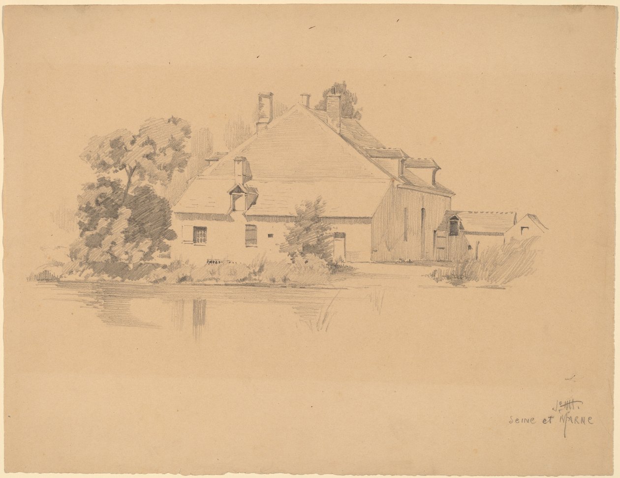 Seine et Marne av Charles Frederick William Mielatz