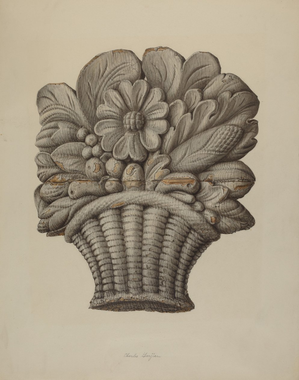 Utskåret ornament av Charles Garjian