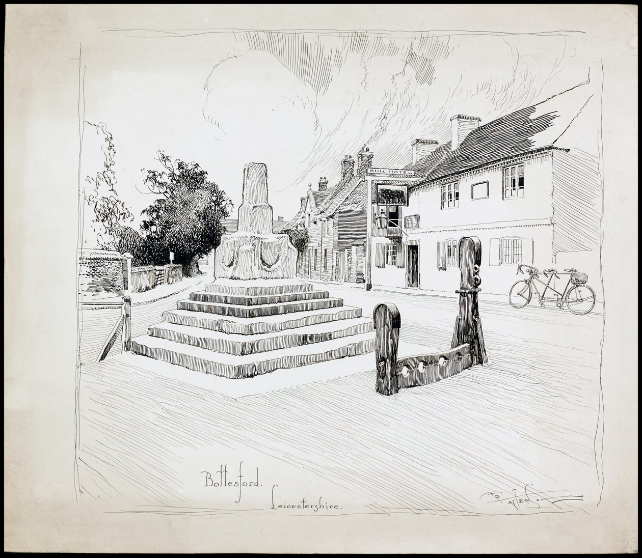 Bottesford Market Cross, Leicestershire, 1892-1933 av Charles George Harper