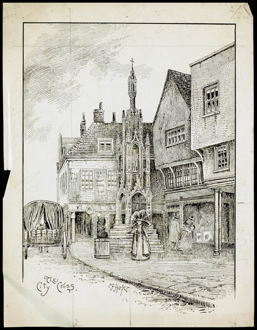 Butter Cross, High Street, Winchester, Hampshire av Charles George Harper